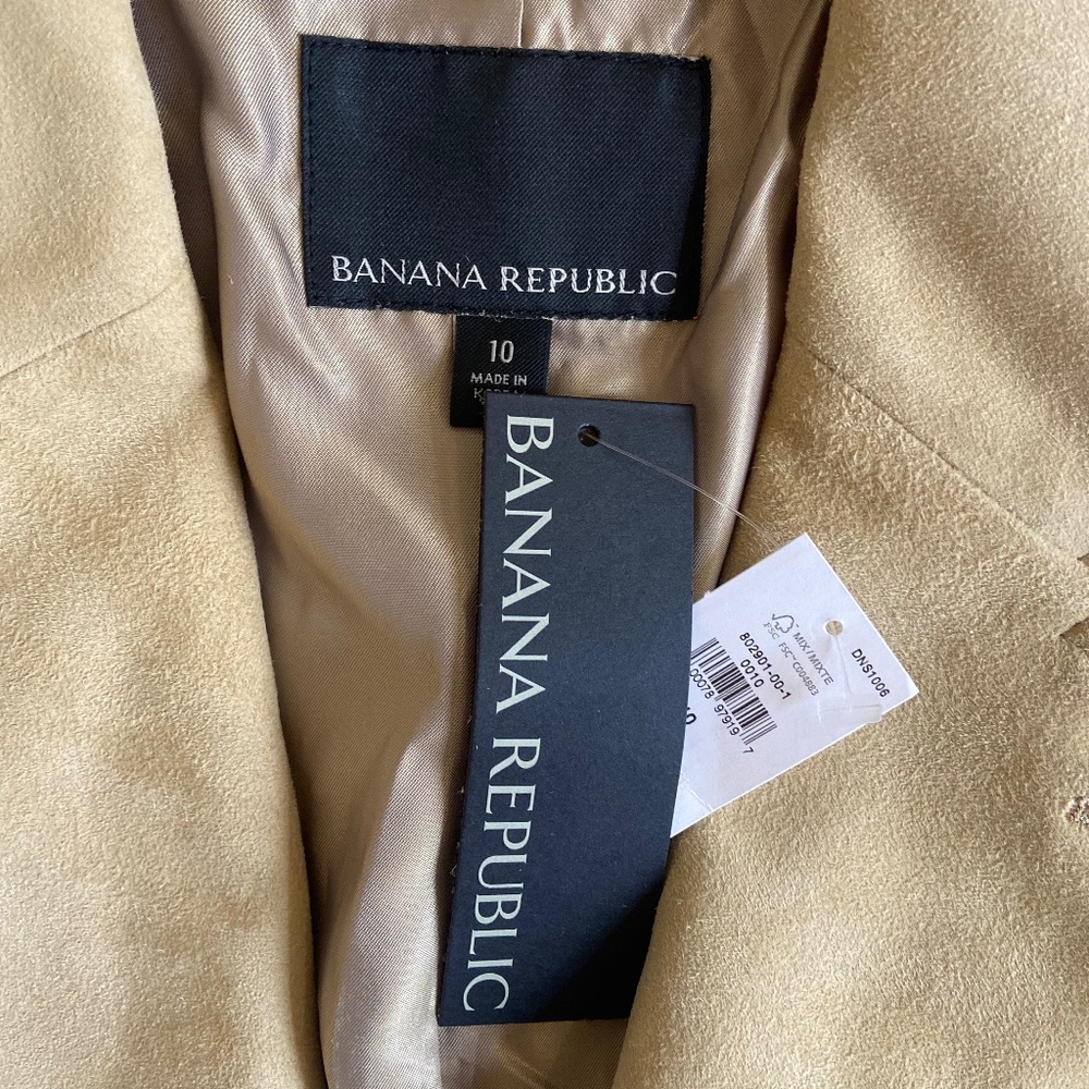 NWT Banana Republic Womens Heritage Briar Suede Blazer Jacket - Picture 6 of 8